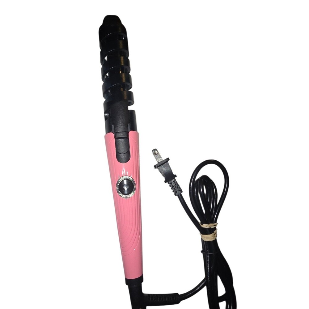 Curling Iron Spiral Professional Hair Curler Pink 20mm Quick Heating New